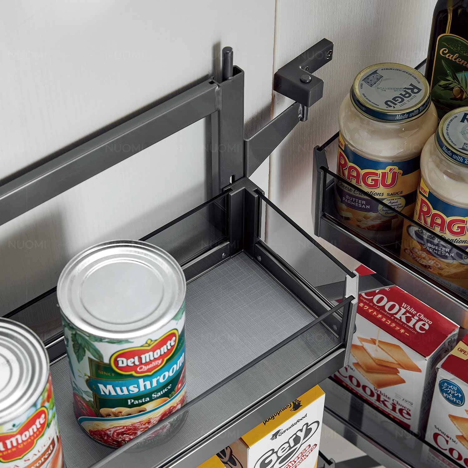 kitchen matt grey tall pantry unit