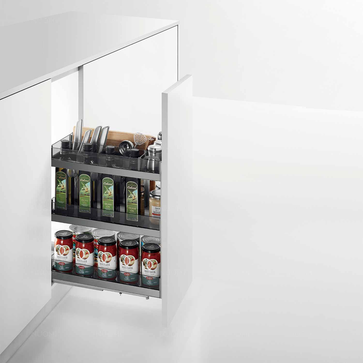 kitchen matt grey tall pantry unit
