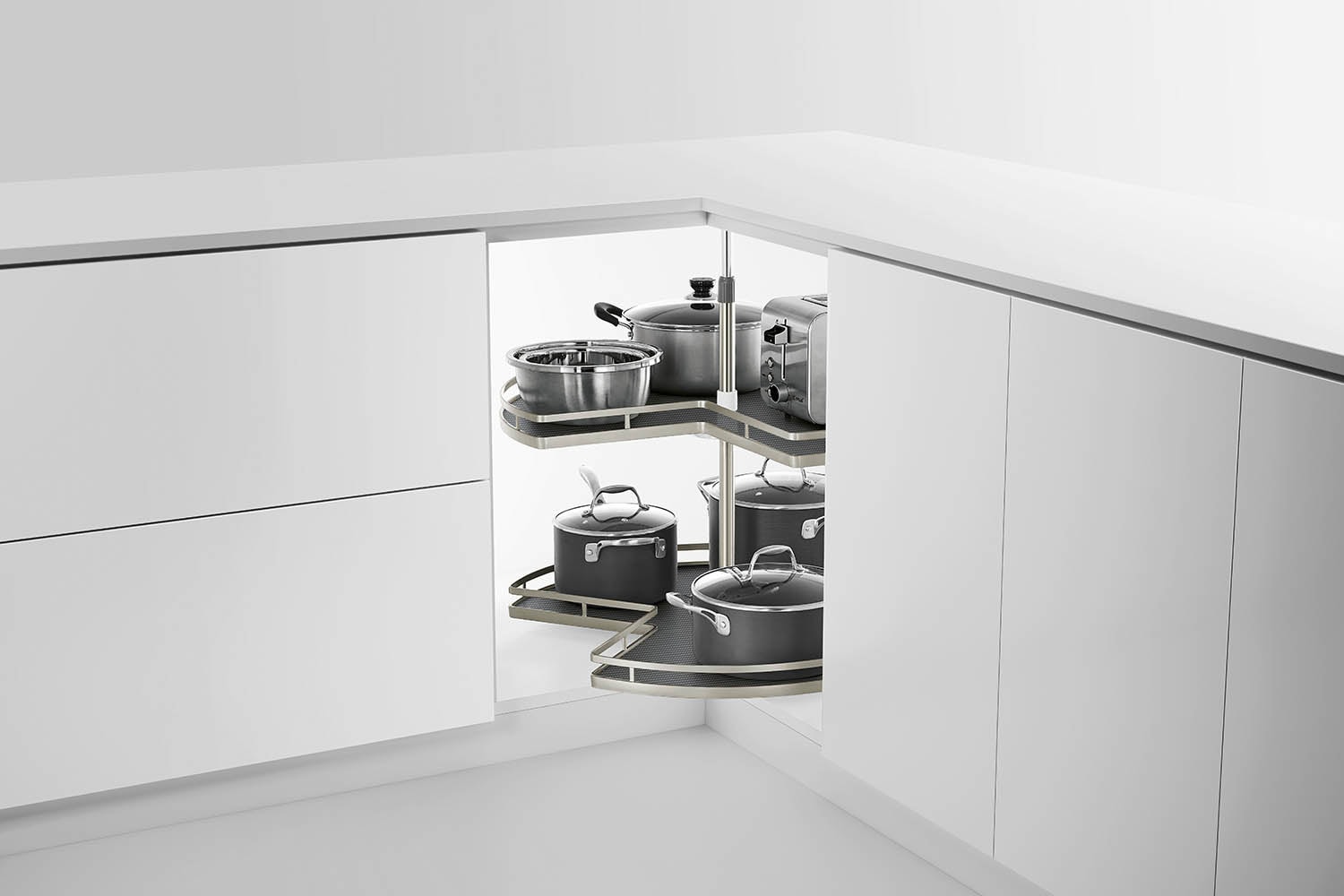 kitchen matt grey tall pantry unit