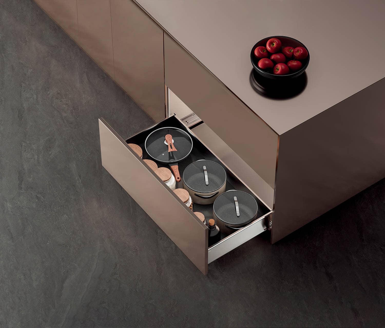 Kitchen Matt Grey Series Tall Units