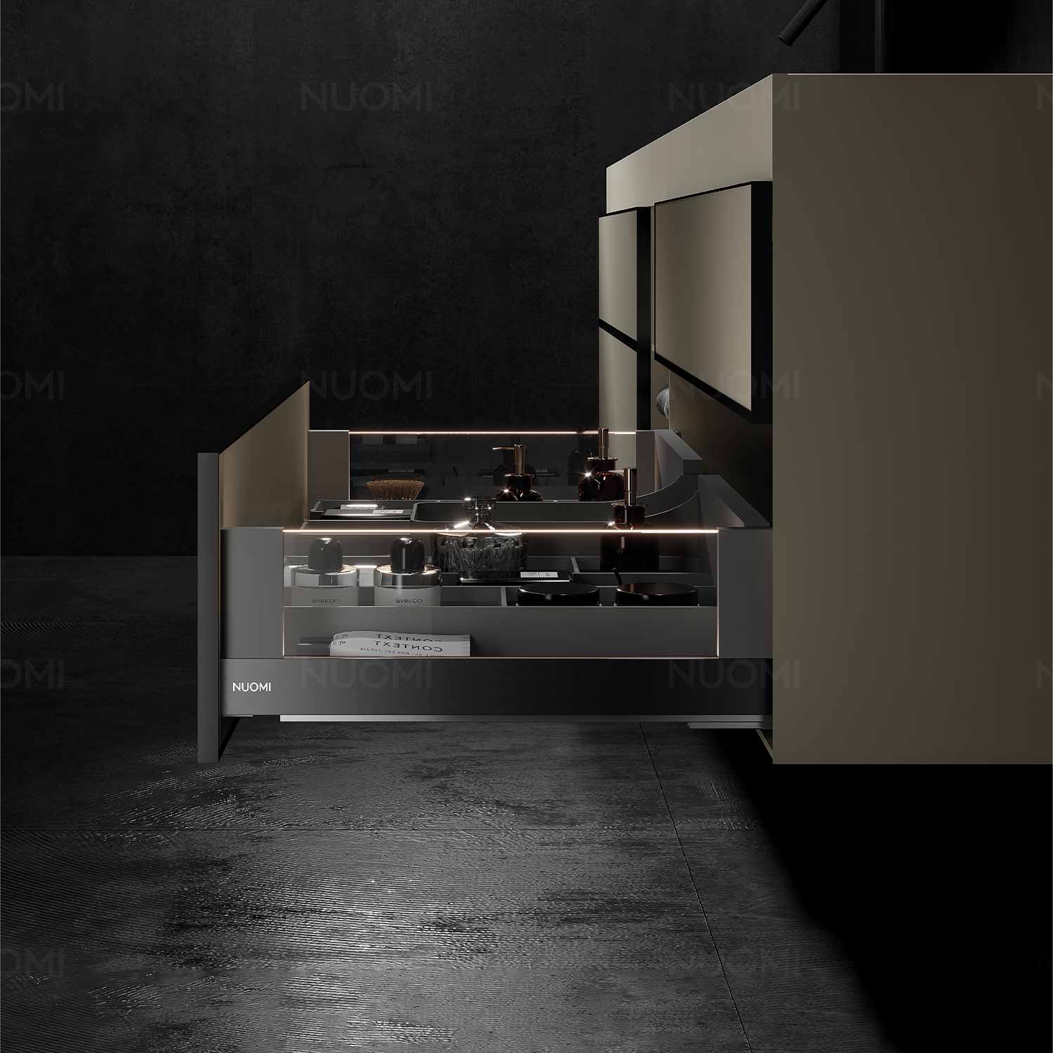 Kitchen Matt Grey Tall Unit