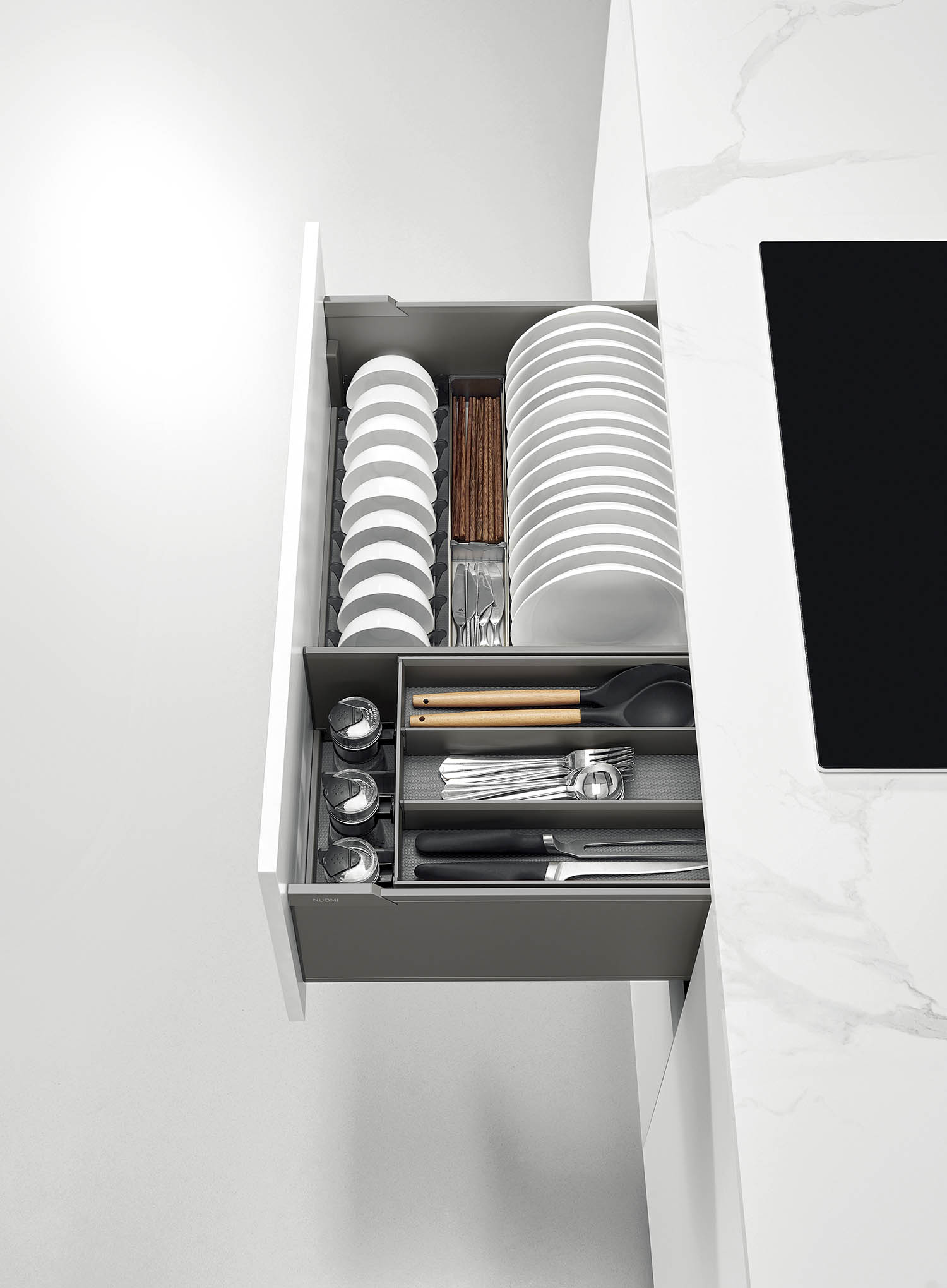 Kitchen Matt Grey Tall Unit